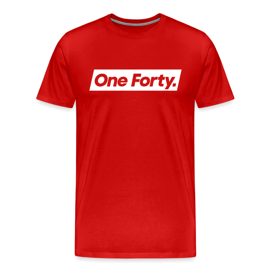 Official One Forty Mens Logo Tee [Red] - red