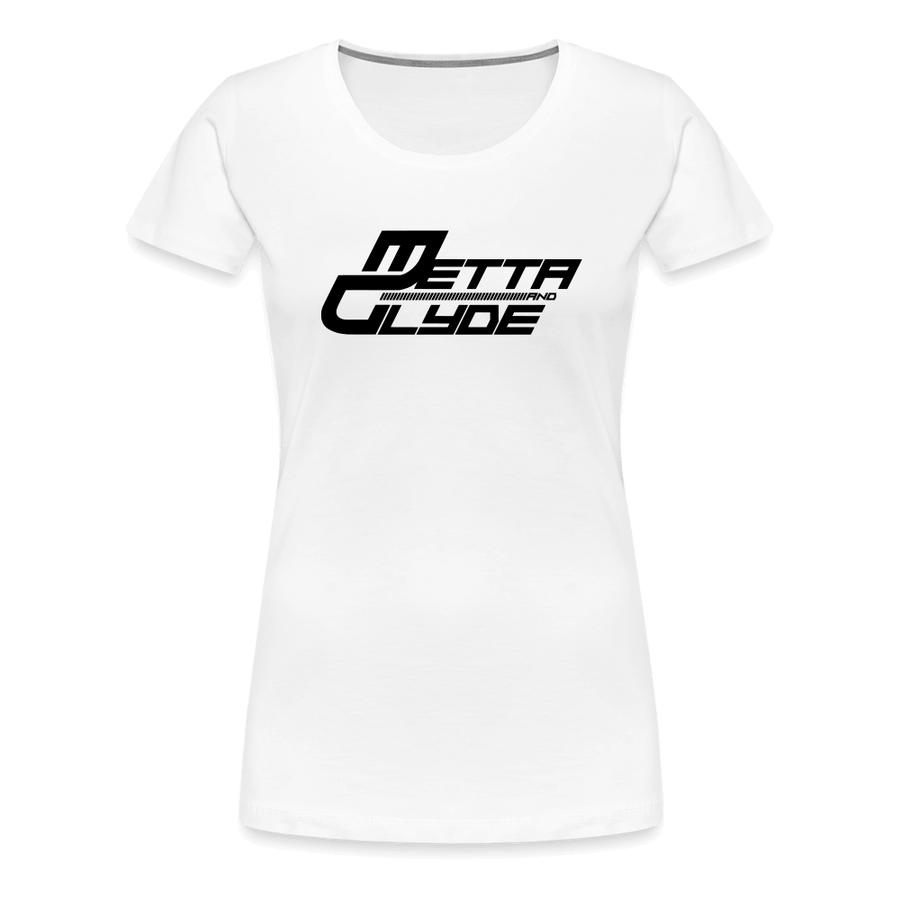 Official Metta & Glyde Womens Logo T-Shirt [White] - white
