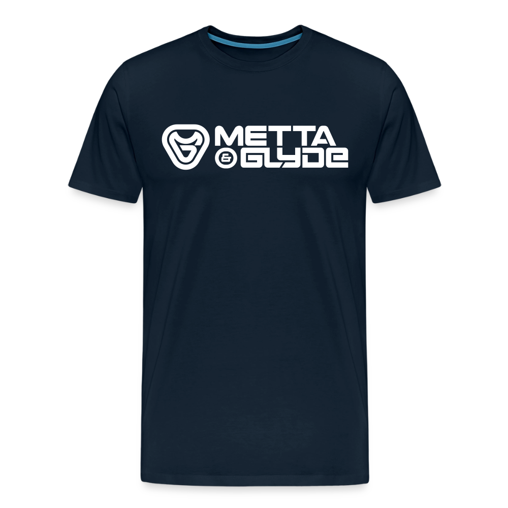 Official Metta & Glyde Mens Logo T-Shirt [Navy Blue] - deep navy