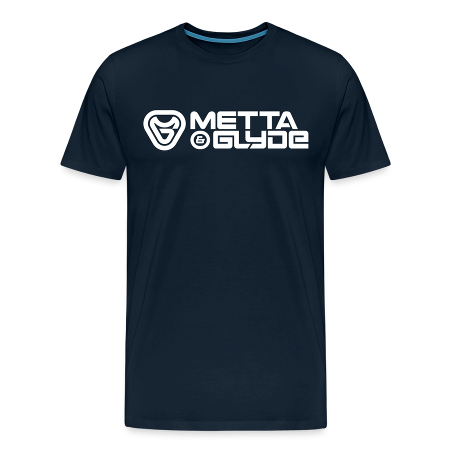 Official Metta & Glyde Mens Logo T-Shirt [Navy Blue] - deep navy