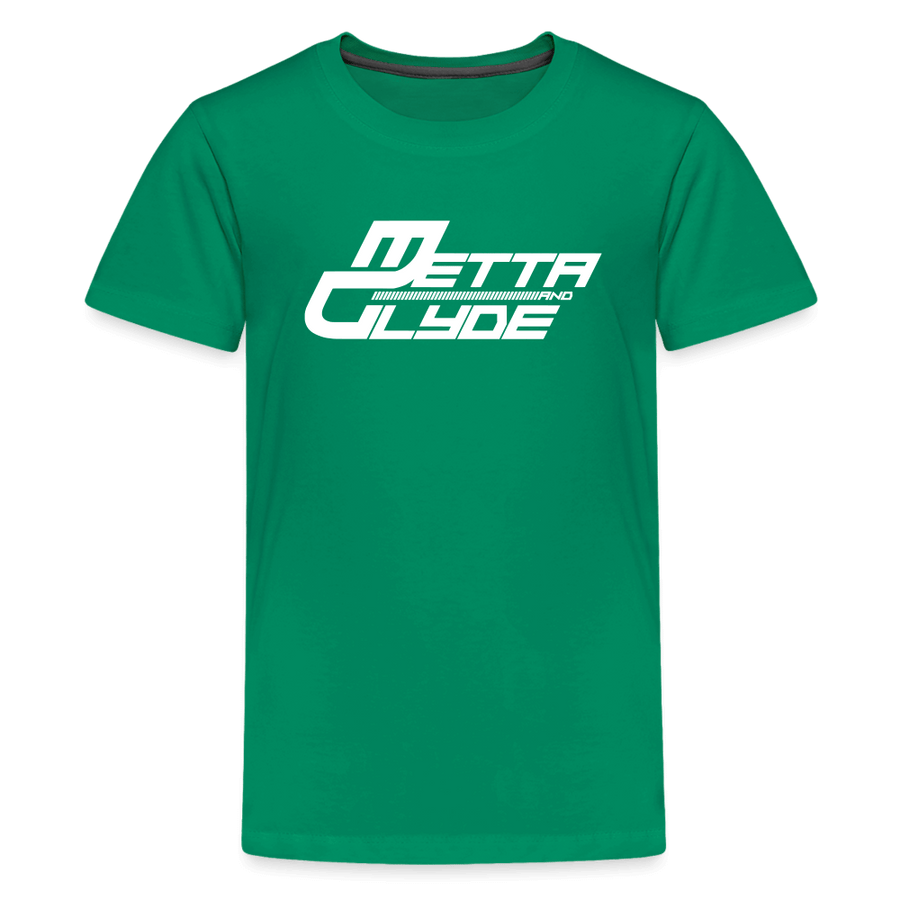 Official Metta & Glyde Kids Unisex Logo T-Shirt [Green] - kelly green