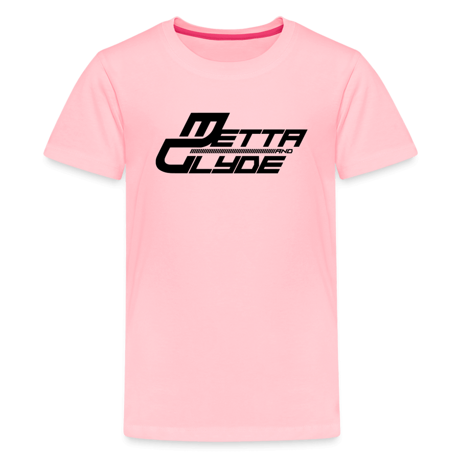 Official Metta & Glyde Kids Unisex Logo T-Shirt [Pink] - pink