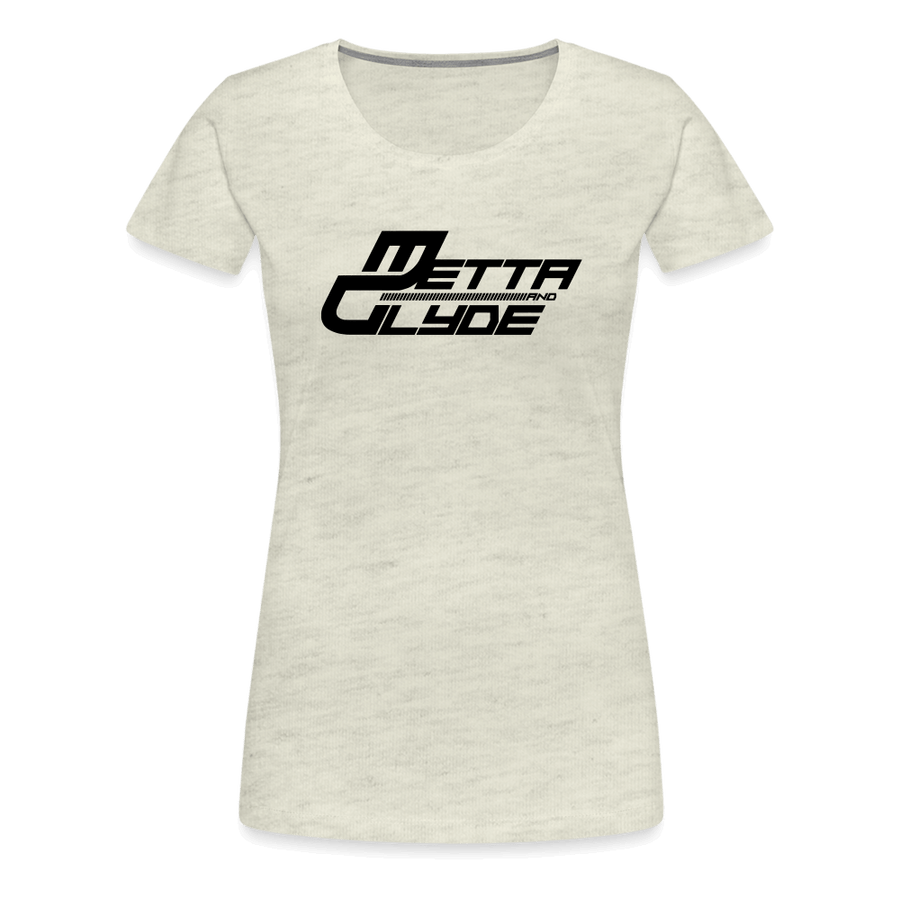 Official Metta & Glyde Womens Logo T-Shirt [Heather Oatmeal] - heather oatmeal