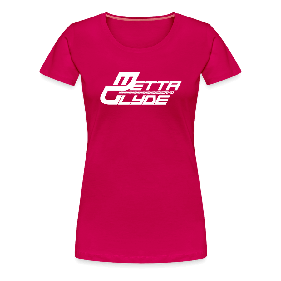 Official Metta & Glyde Womens Logo T-Shirt [Dark Pink] - dark pink