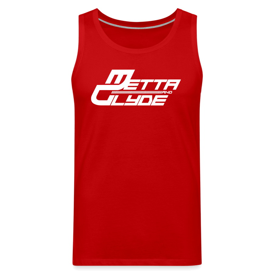 Official Metta & Glyde Mens Logo Vest [Red] - red