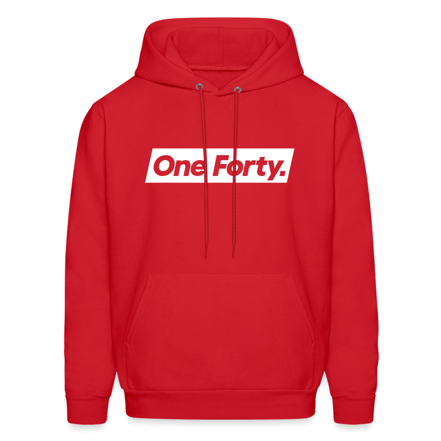 Official One Forty Unisex Logo Hoodie [Red] - red
