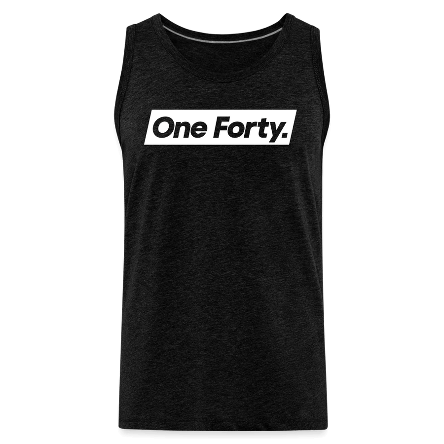 Official One Forty Mens Logo Vest [Charcoal Grey] - charcoal grey