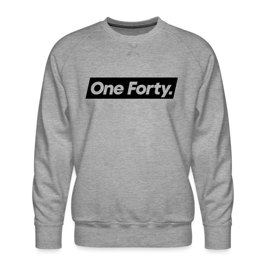 One Forty Unisex Logo Sweatshirt [Heather Grey] - heather grey