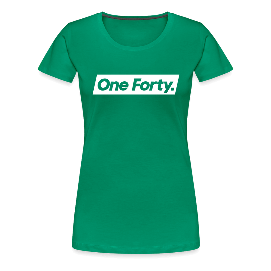 Official One Forty Womens Logo T-Shirt [Kelly Green] - kelly green