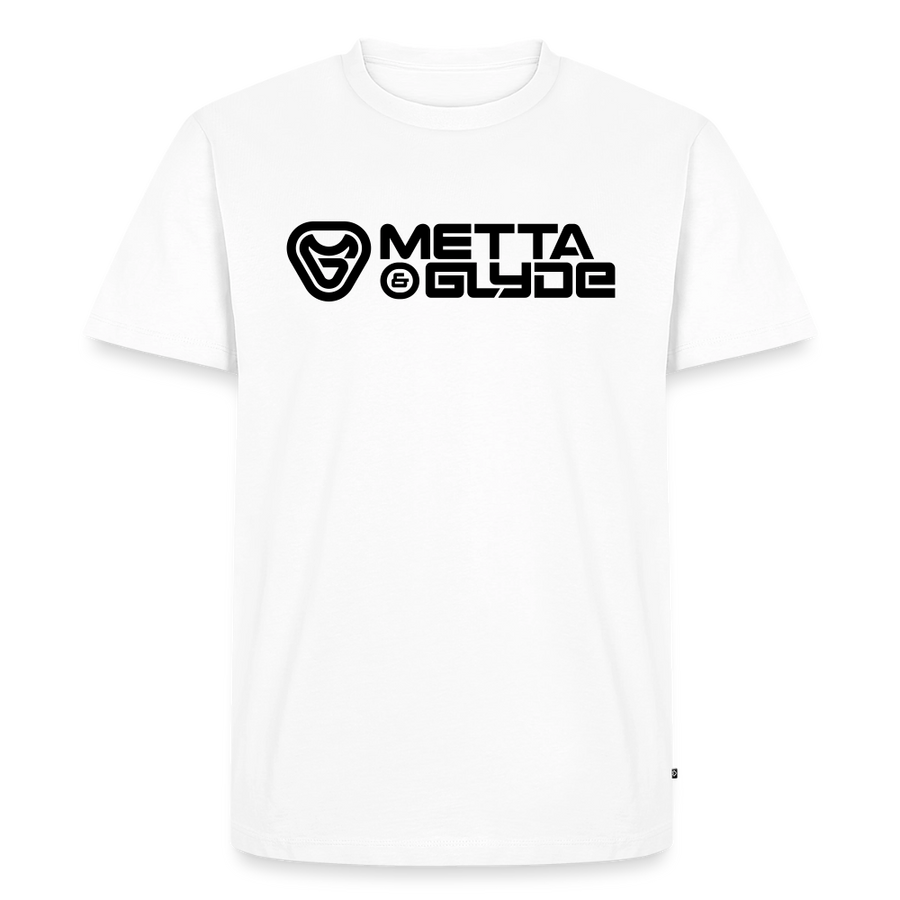 Official Metta & Glyde Mens Logo T-Shirt [White] - white