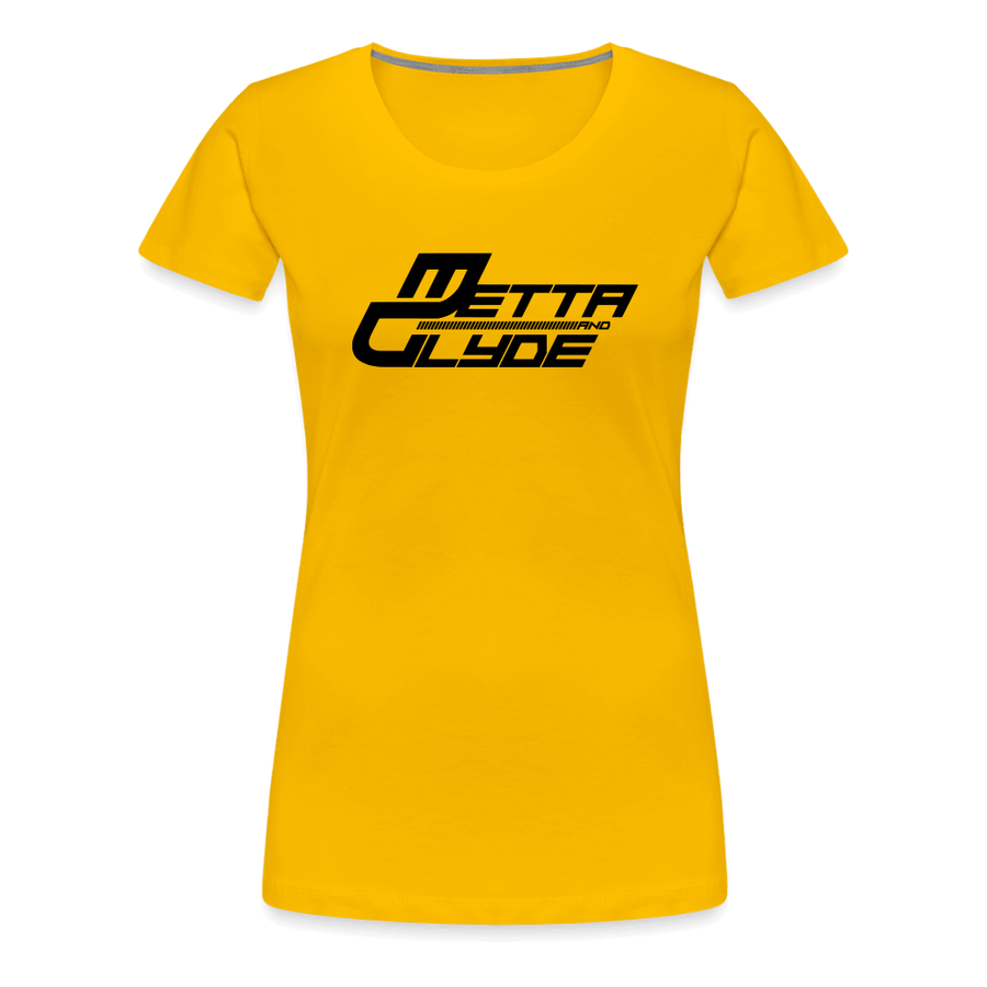 Official Metta & Glyde Womens Logo T-Shirt [Sun Yellow] - sun yellow