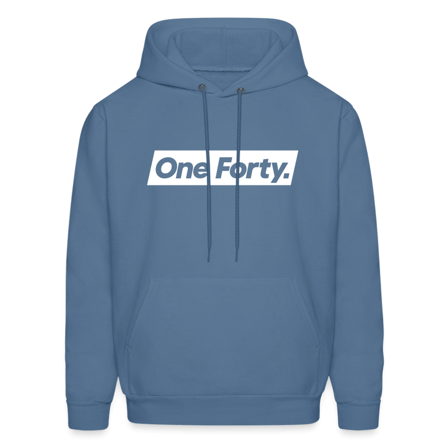 Official One Forty Unisex Logo Hoodie [Denim Blue] - denim blue