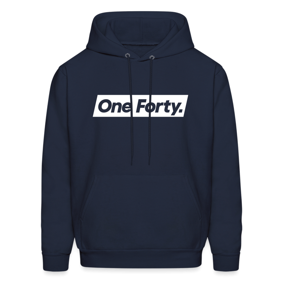 Official One Forty Unisex Logo Hoodie [Navy Blue] - navy