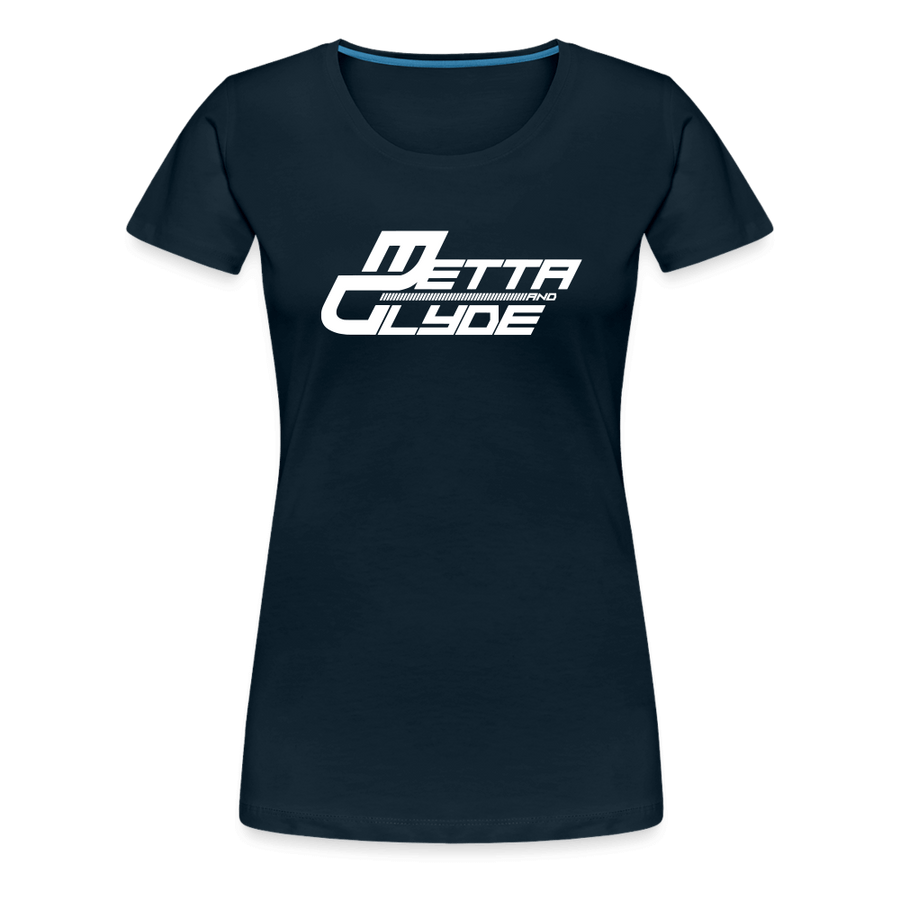 Official Metta & Glyde Womens Logo T-Shirt [Deep Navy] - deep navy