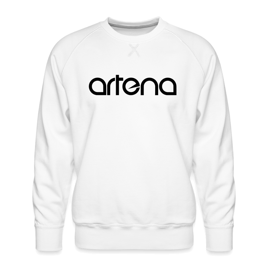 Official Artena Unisex Logo Sweatshirt [White] - white