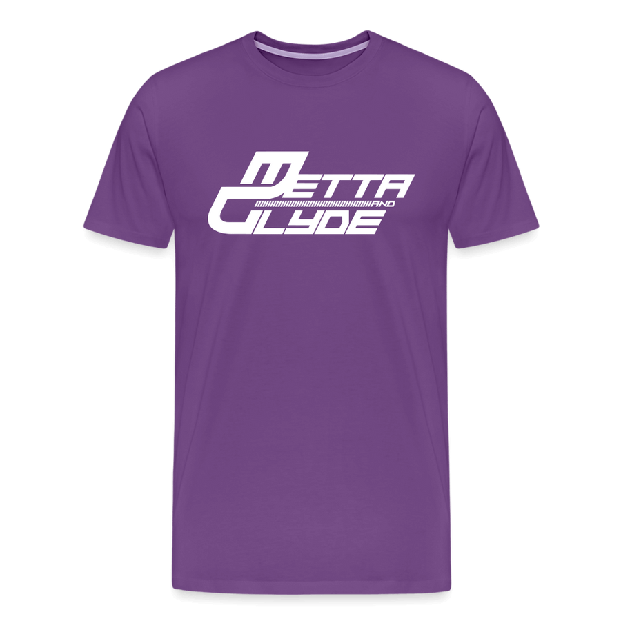 Official Metta & Glyde Mens Logo T-Shirt [Purple] - purple