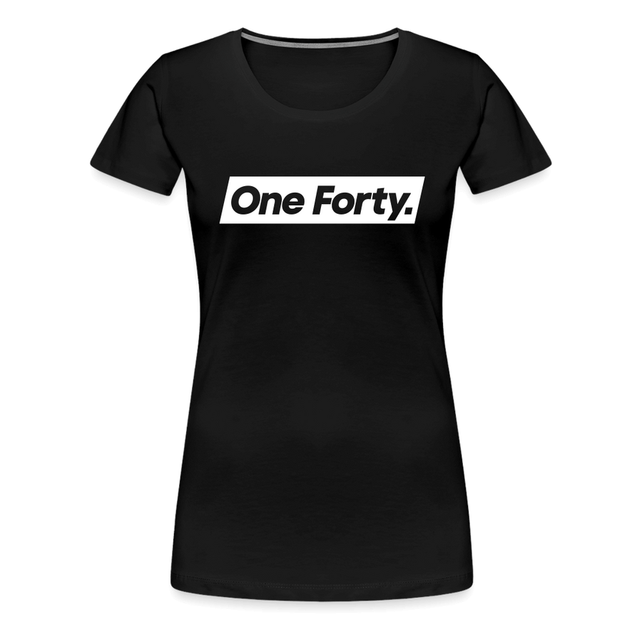 Official One Forty Womens Logo T-Shirt [Black] - black