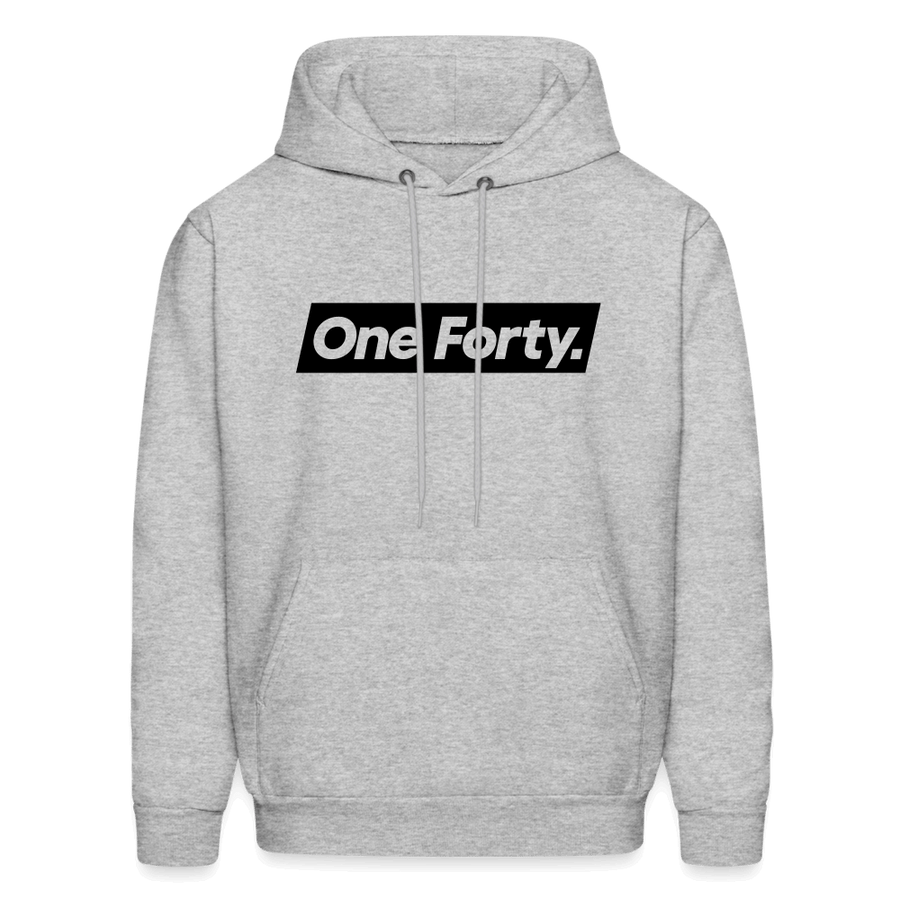 Official One Forty Unisex Logo Hoodie [Heather Grey] - heather gray