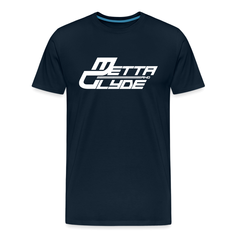 Official Metta & Glyde Mens Logo T-Shirt [Navy Blue] - deep navy