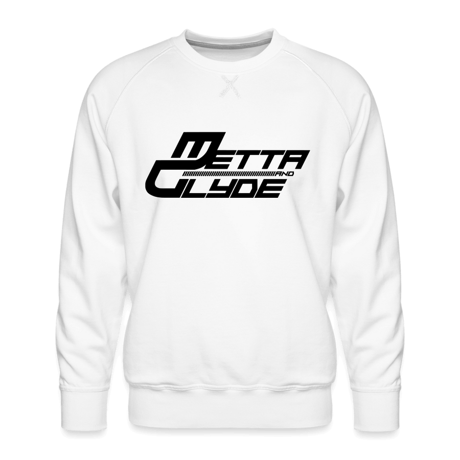 Official Metta & Glyde Unisex Logo Sweatshirt [White] - white