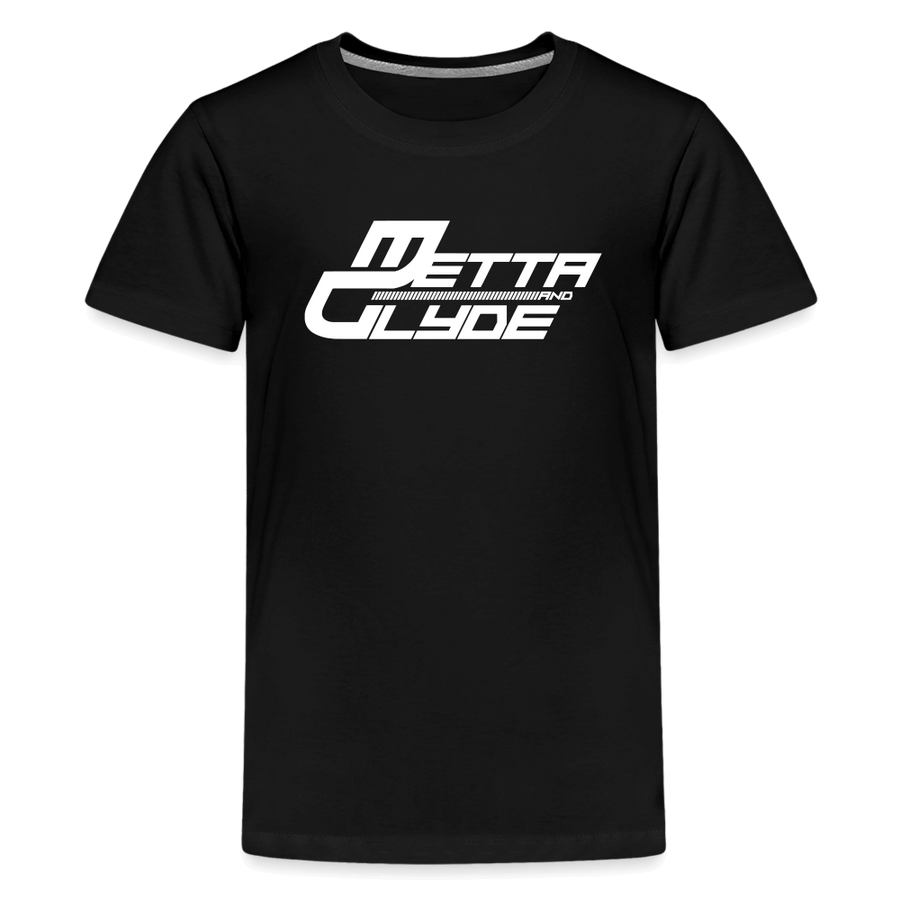 Official Metta & Glyde Kids Unisex Logo T-Shirt [Black] - black