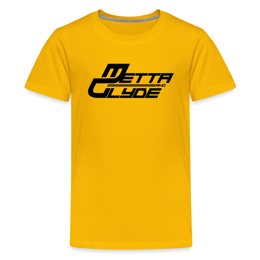 Official Metta & Glyde Kids Unisex Logo T-Shirt [Sun Yellow] - sun yellow