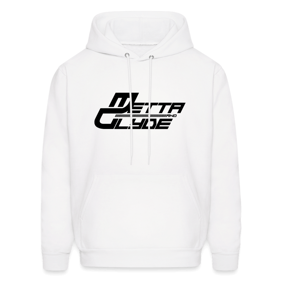 Official Metta & Glyde Unisex Logo Hoodie [White] - white