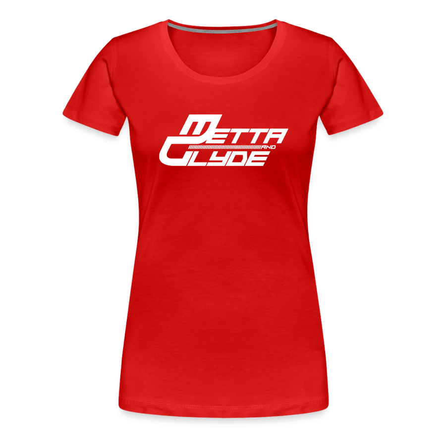 Official Metta & Glyde Womens Logo T-Shirt [Red] - red