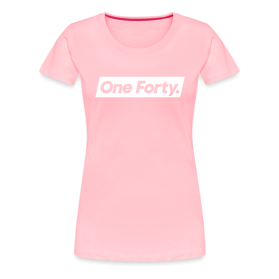 Official One Forty Womens Logo T-Shirt [Hot Pink] - pink