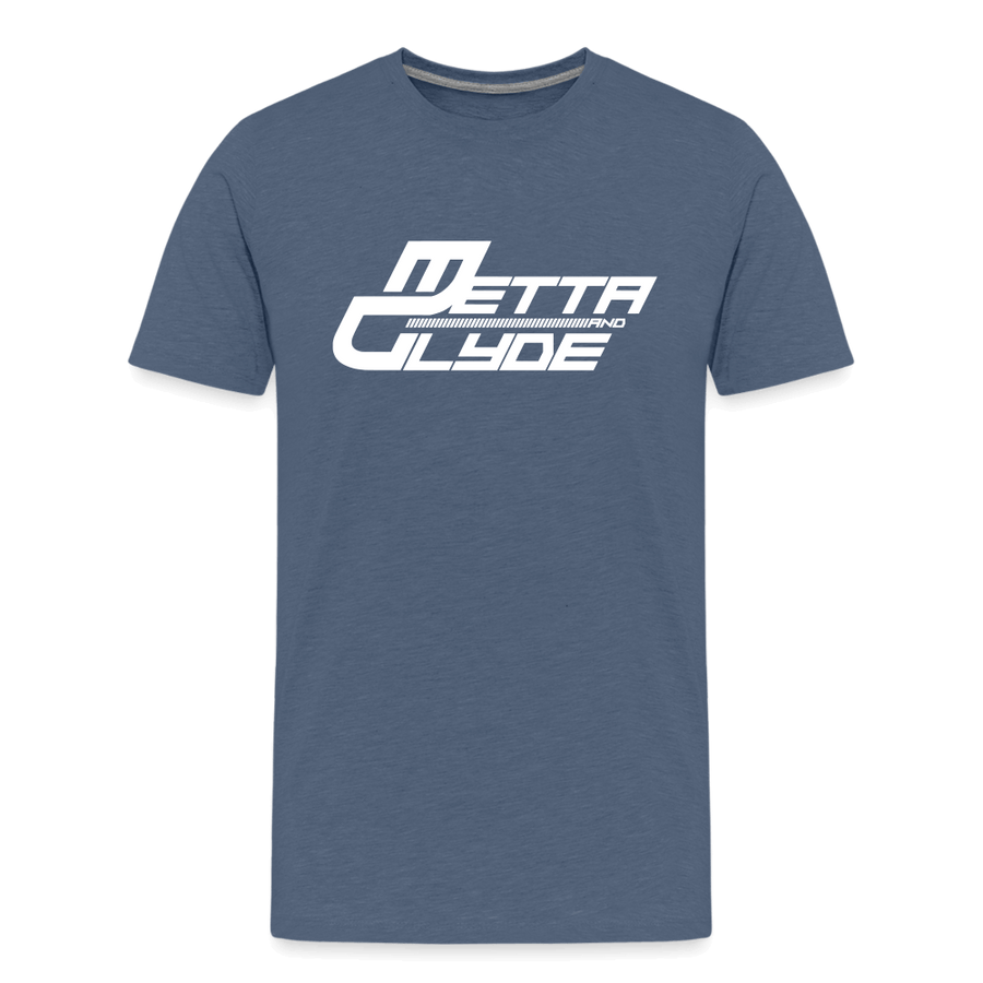 Official Metta & Glyde Kids Unisex Logo T-Shirt [Heather Blue] - heather blue