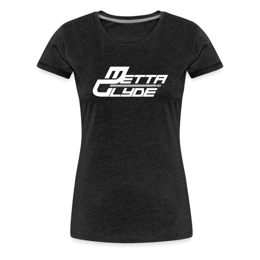 Official Metta & Glyde Womens Logo T-Shirt [Charcoal Grey] - charcoal grey
