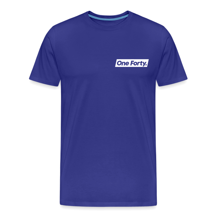 Official One Forty Mens Logo Front & Back Tee [Royal Blue] - royal blue