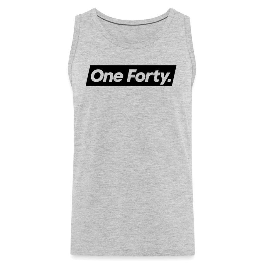 Official One Forty Mens Logo Vest [Heather Grey] - heather gray