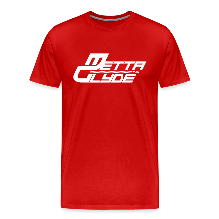 Official Metta & Glyde Mens Logo T-Shirt [Red] - red