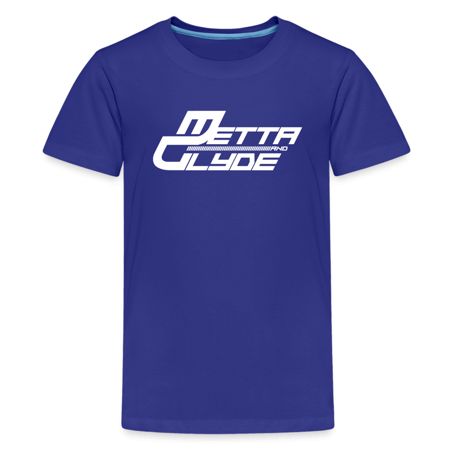 Official Metta & Glyde Kids Unisex Logo T-Shirt [Royal Blue] - royal blue