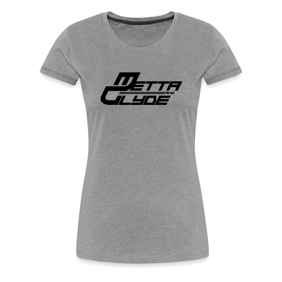 Official Metta & Glyde Womens Logo T-Shirt [Heather Grey] - heather gray