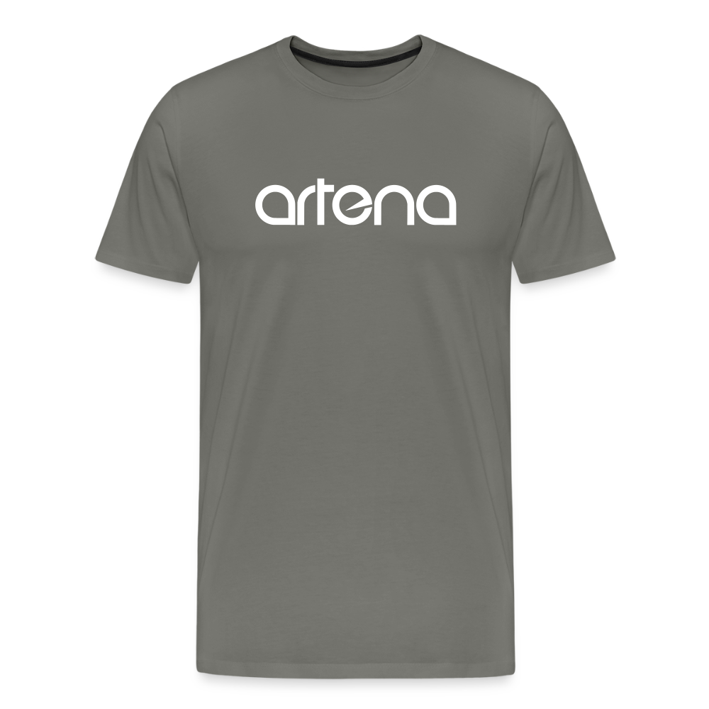 Official Artena Mens Logo T-Shirt [Asphalt Grey] - asphalt gray