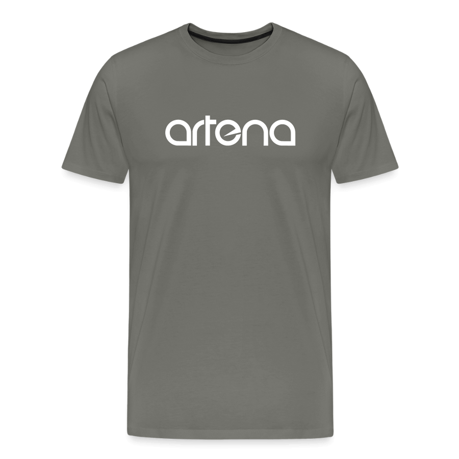 Official Artena Mens Logo T-Shirt [Asphalt Grey] - asphalt gray