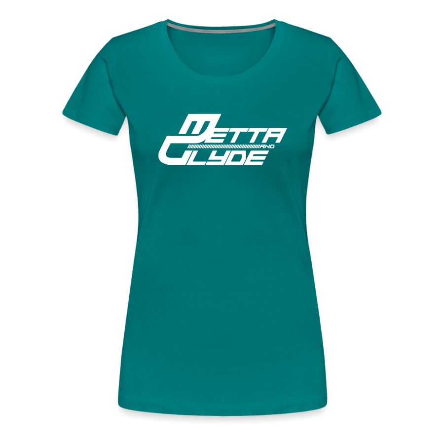 Official Metta & Glyde Womens Logo T-Shirt [Teal] - teal