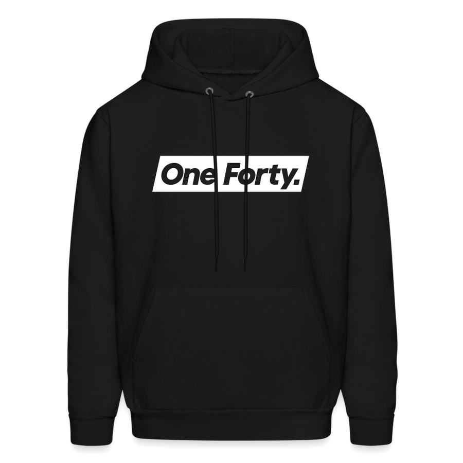 Official One Forty Unisex Logo Hoodie [Black] - black