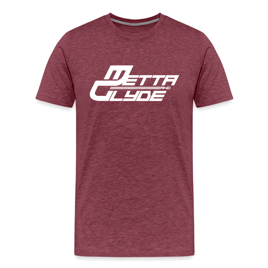 Official Metta & Glyde Mens Logo T-Shirt [Heather Burgundy] - heather burgundy