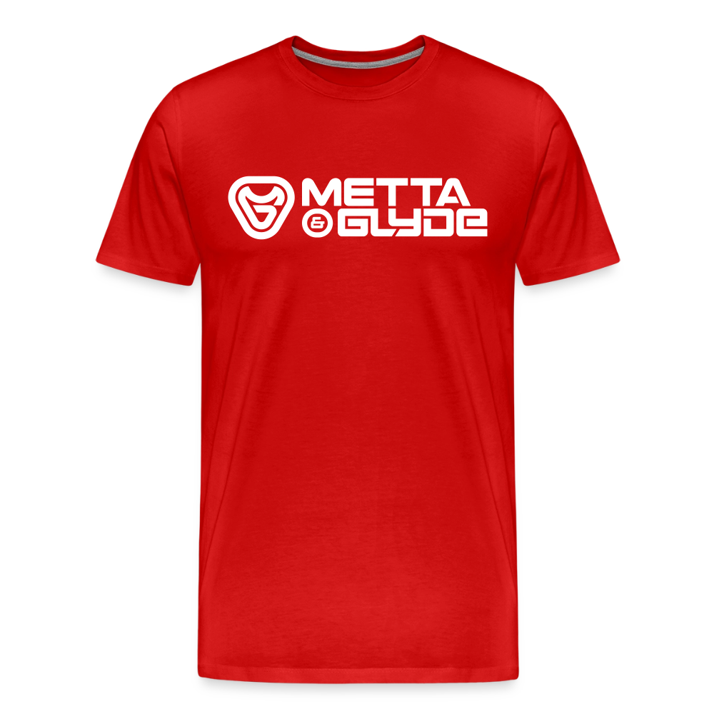 Official Metta & Glyde Mens Logo T-Shirt [Red] - red